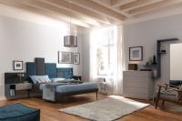 Letto con comodini integrati