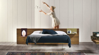 Letto con comodini integrati
