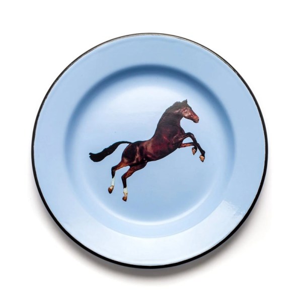 seletti-Enamel-Plate-Horse