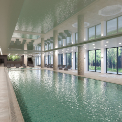 The Interior Design of the Swimming Pool and Sauna Complex - Nadmorskie Tarasy