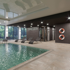 The Interior Design of the Swimming Pool and Sauna Complex - Nadmorskie Tarasy