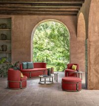 Ethimo, Rotin sofa, design Zanellato & Bortotto