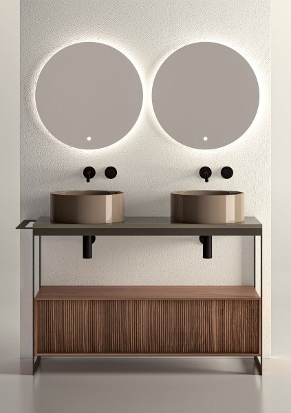 Scarabeo-Solid-doghettato-lavabo-Skinny-lucido