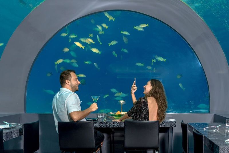 Ristorante H2O: alla Maldive si cena sott’acqua