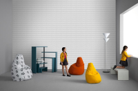 Zanotta, sacco Medium "Up" e Sacco Small in stoffa