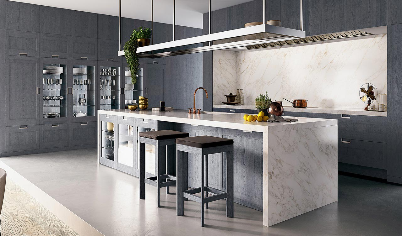 La cucina è un open space in perfetto stile metropolitano