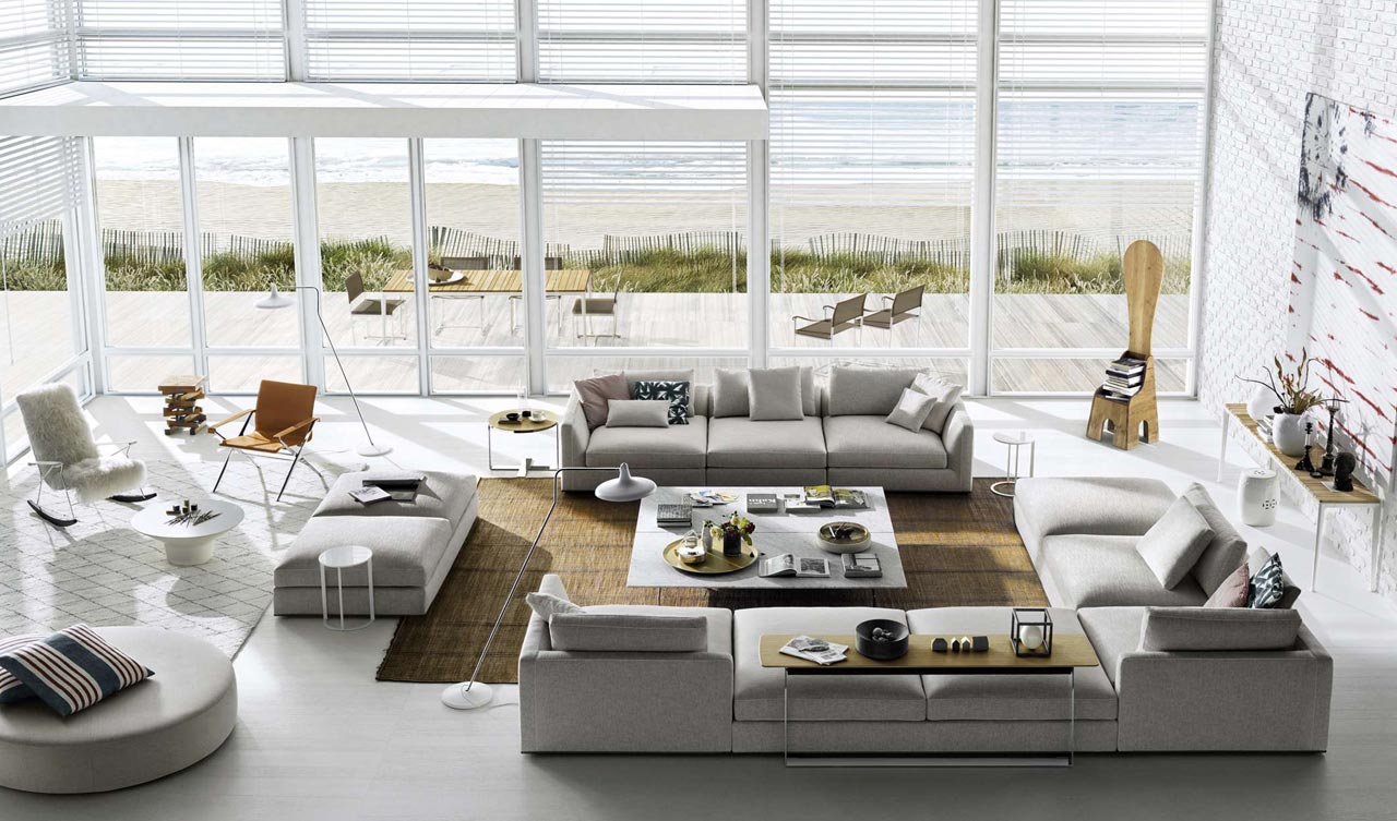 Il salotto open-space è il massimo della convivialità