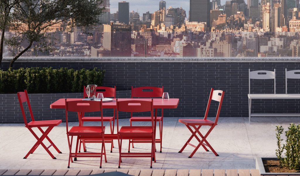 L’alluminio, si sa, è un materiale riciclabile che vanta ottime caratteristiche tecniche, perché oltre a essere ecosostenibile, è duttile, leggero, ma resistente. Perfetto per spazi indoor e outdoor.