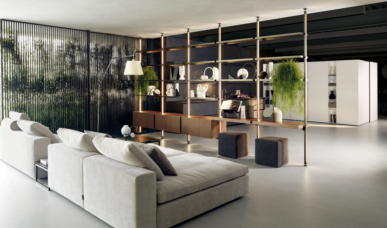 Totem di Euromobil, la libreria da vivere