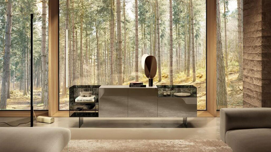 36e8 Glass by LAGO: the sideboard gets customized