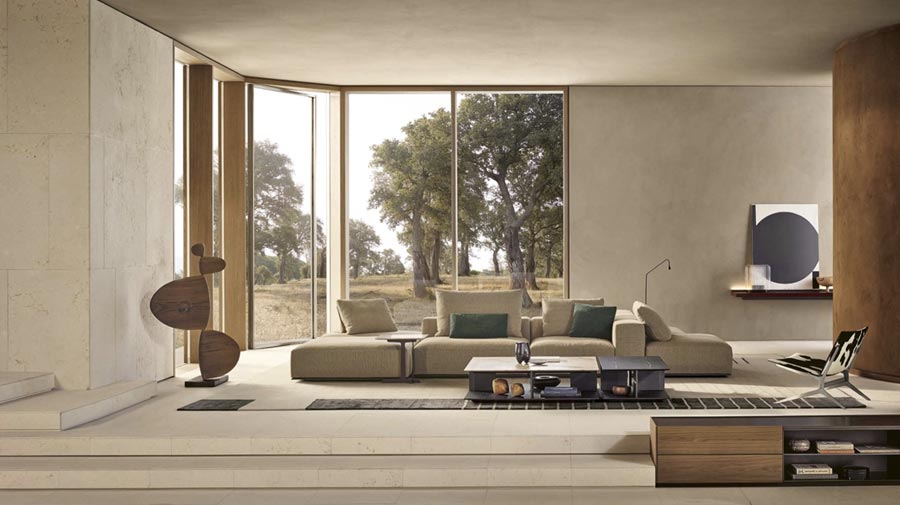 Il divano è una accogliente isola di relax