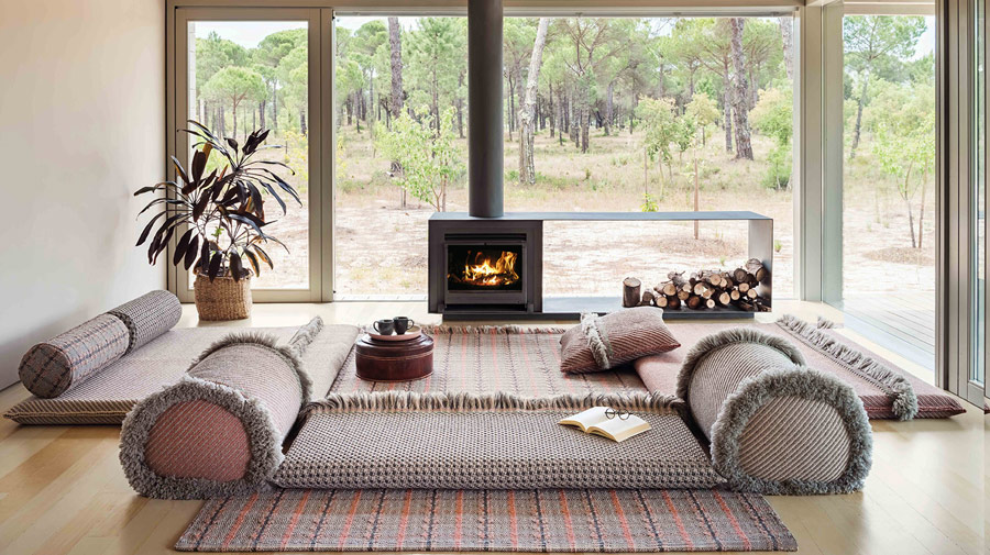 The floor living room is the new winter oasis