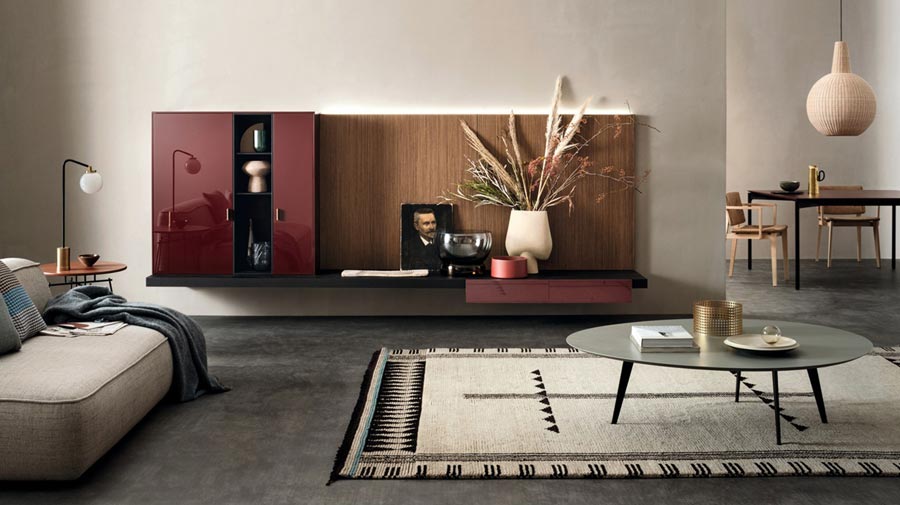 La boiserie raffinata disegna il living perfetto