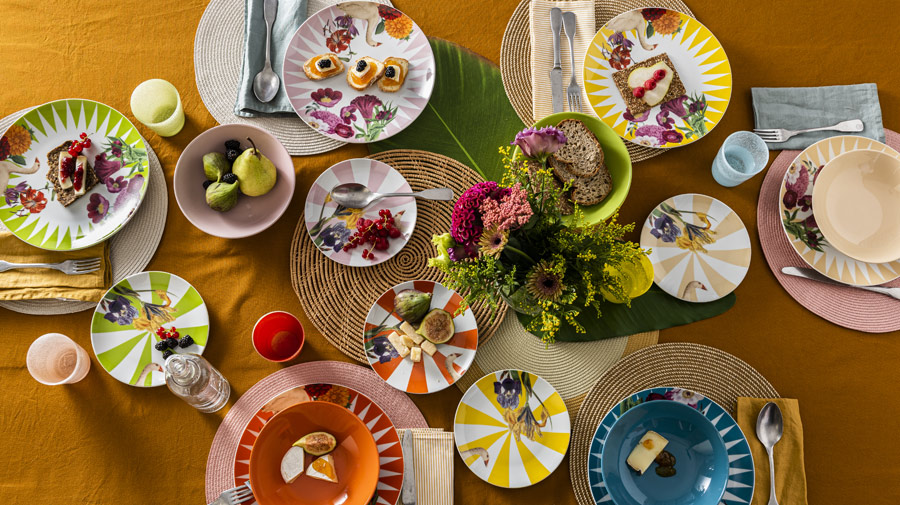A colorful table on Easter Monday