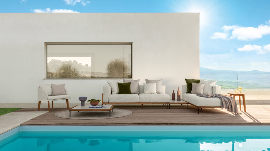 The poolside living room is the new heart of the home living