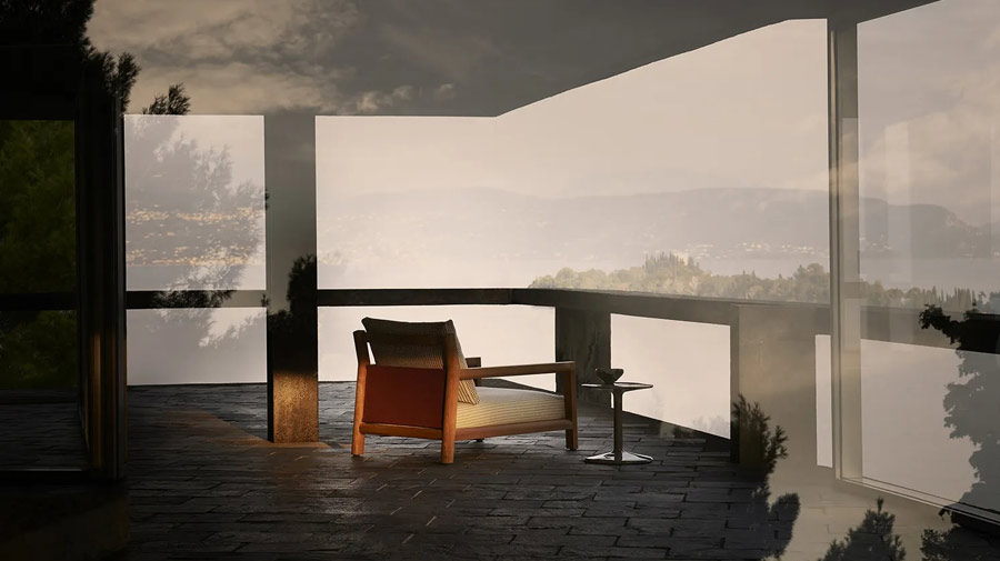 Pablo by B&B Italia, the outdoor collection made in the living room