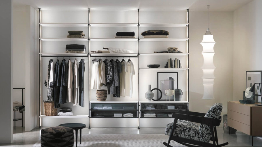 Windy by Zalf, the light and chic walk-in closet