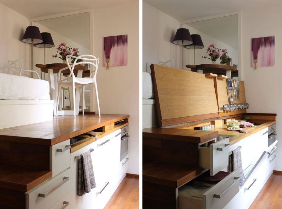 BEST SOLUTIONS – 13,5 sqm studio apartment in Milan: every inch counts