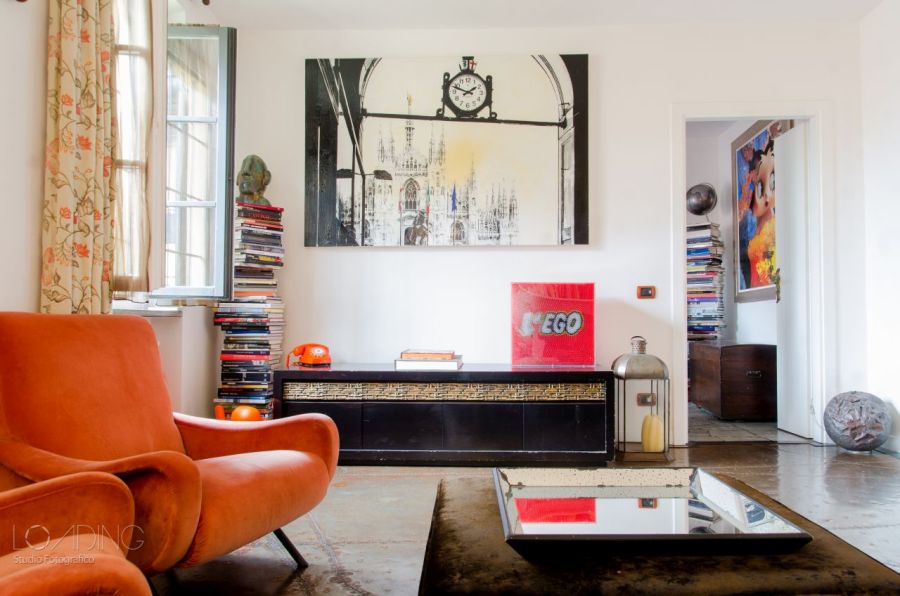 Colla Arredi, interior renovation and decor of a journalist's apartment in Milan
