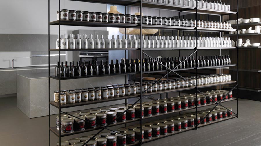 Image by Euromobil, a versatile open-shelving unit