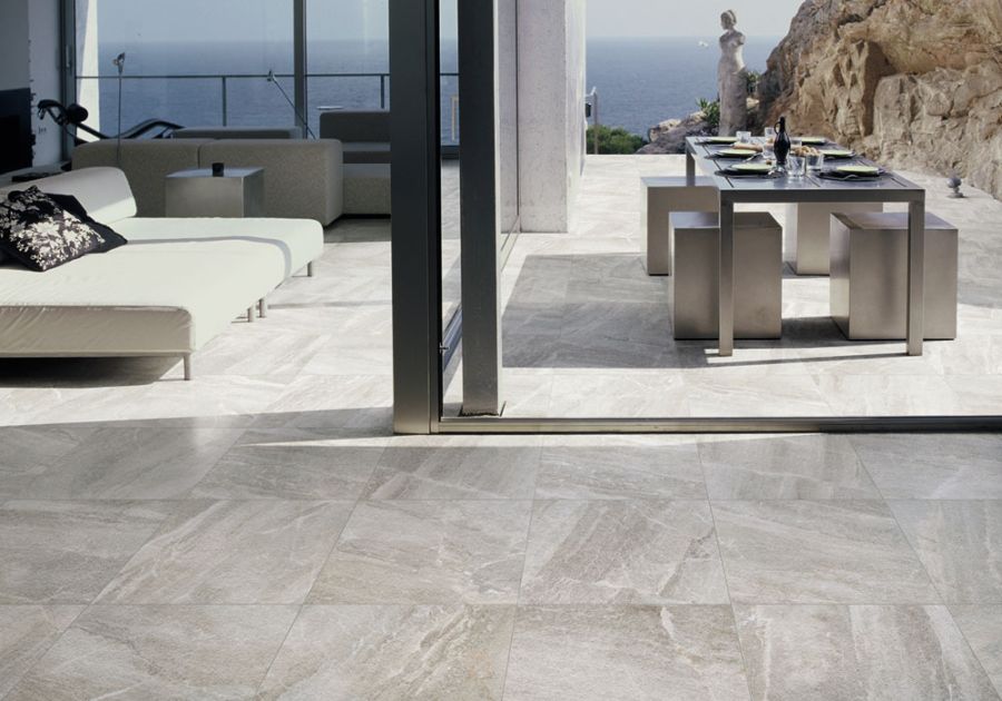 Le piastrelle per esterni: effetti e caratteristiche del gres porcellanato