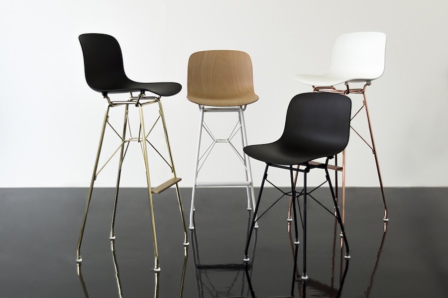 Troy by Magis, the industrial stool becomes refined