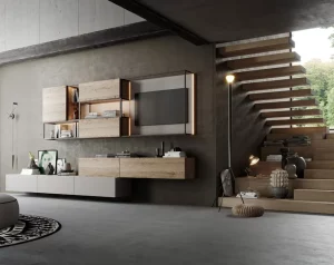 scale moderne per una casa di design - Composizione Teca 08 by Kico scale moderne per una casa di design