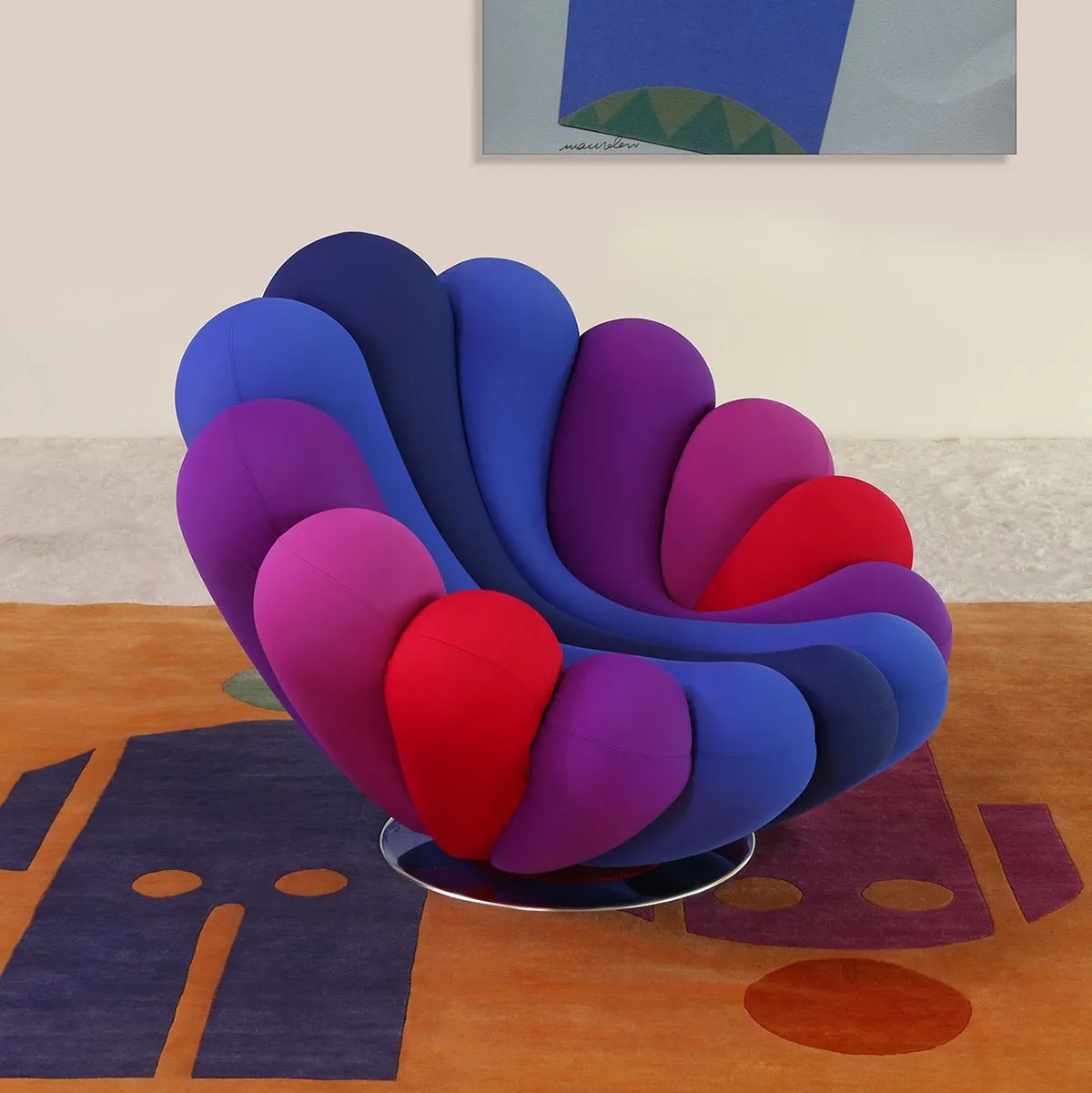 Poltrona Anemone: una creatura tentacolare e colorata - Designbest Magazine