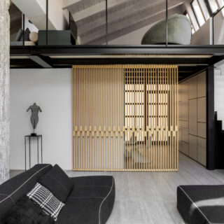 LoftM50 casalgrande padana progetto loft black and white