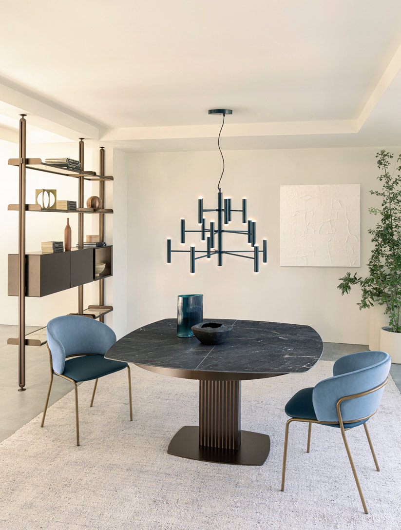 tavolo onda cannettato