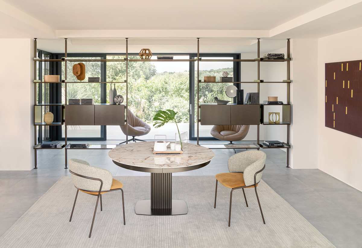 tavolo onda cannettato