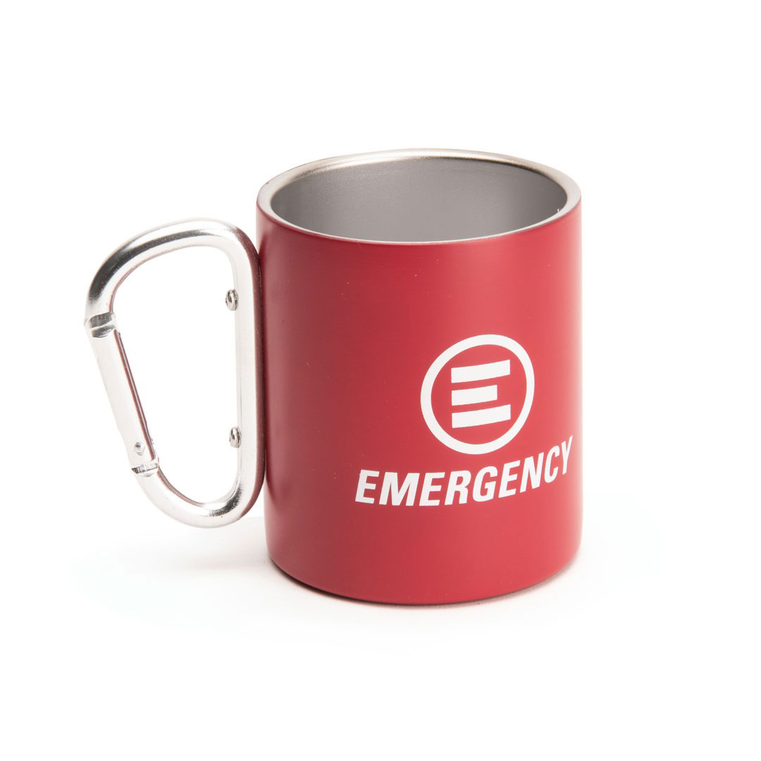 EMERGENCY-tazza-moschettone tazza emergency