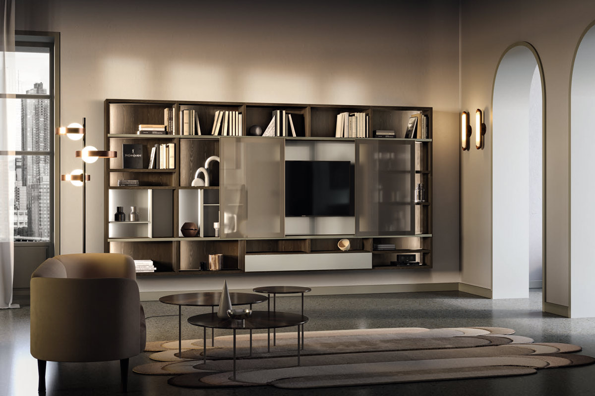 kosmos-librerie-giorno-kl203 librerie zona giorno